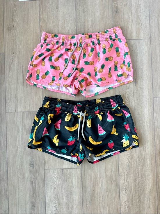 Surf Cuz Other - Surf Cuz Women’s Tropical Fruit Print Swim/Board Shorts Bundle of Two Sz M EUC
